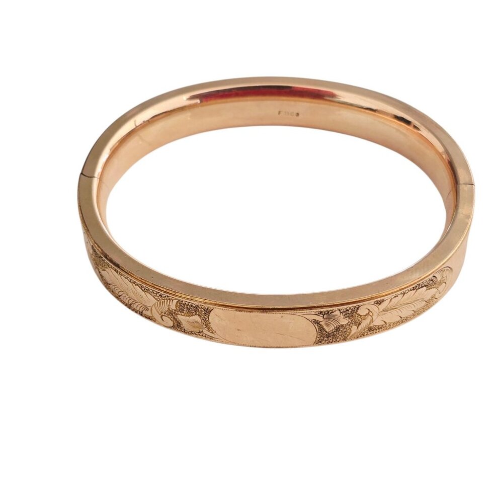 Antique FMCO Gold Filled Decorative Bangle Bracelet (GFBWC-7)